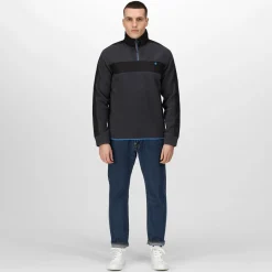 Men's Vintage Fleece Pullover | Seal Grey Black