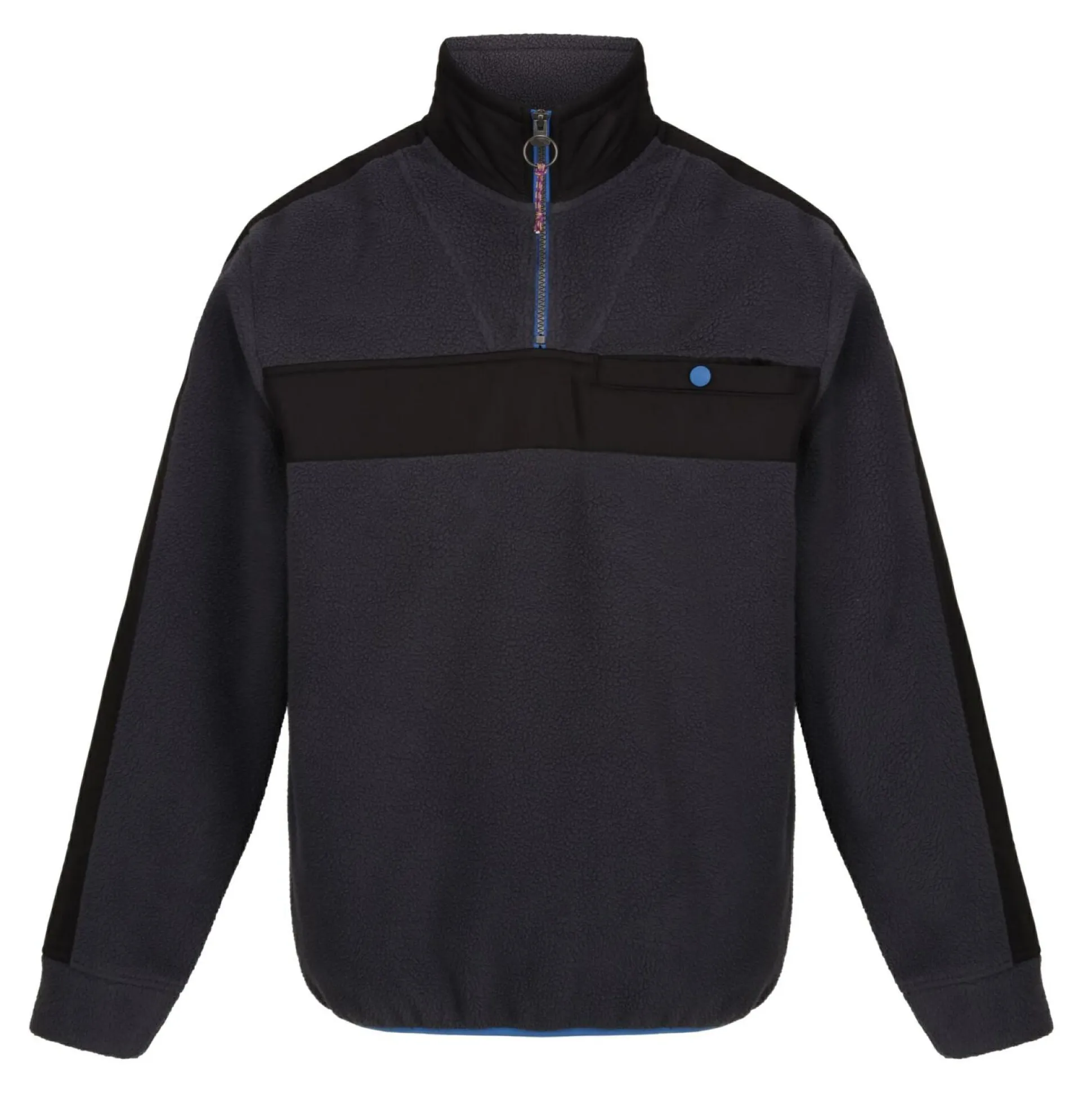 Men's Vintage Fleece Pullover | Seal Grey Black