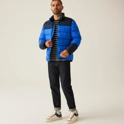 Men's Vintage Puffer Jacket | Strong Blue Navy