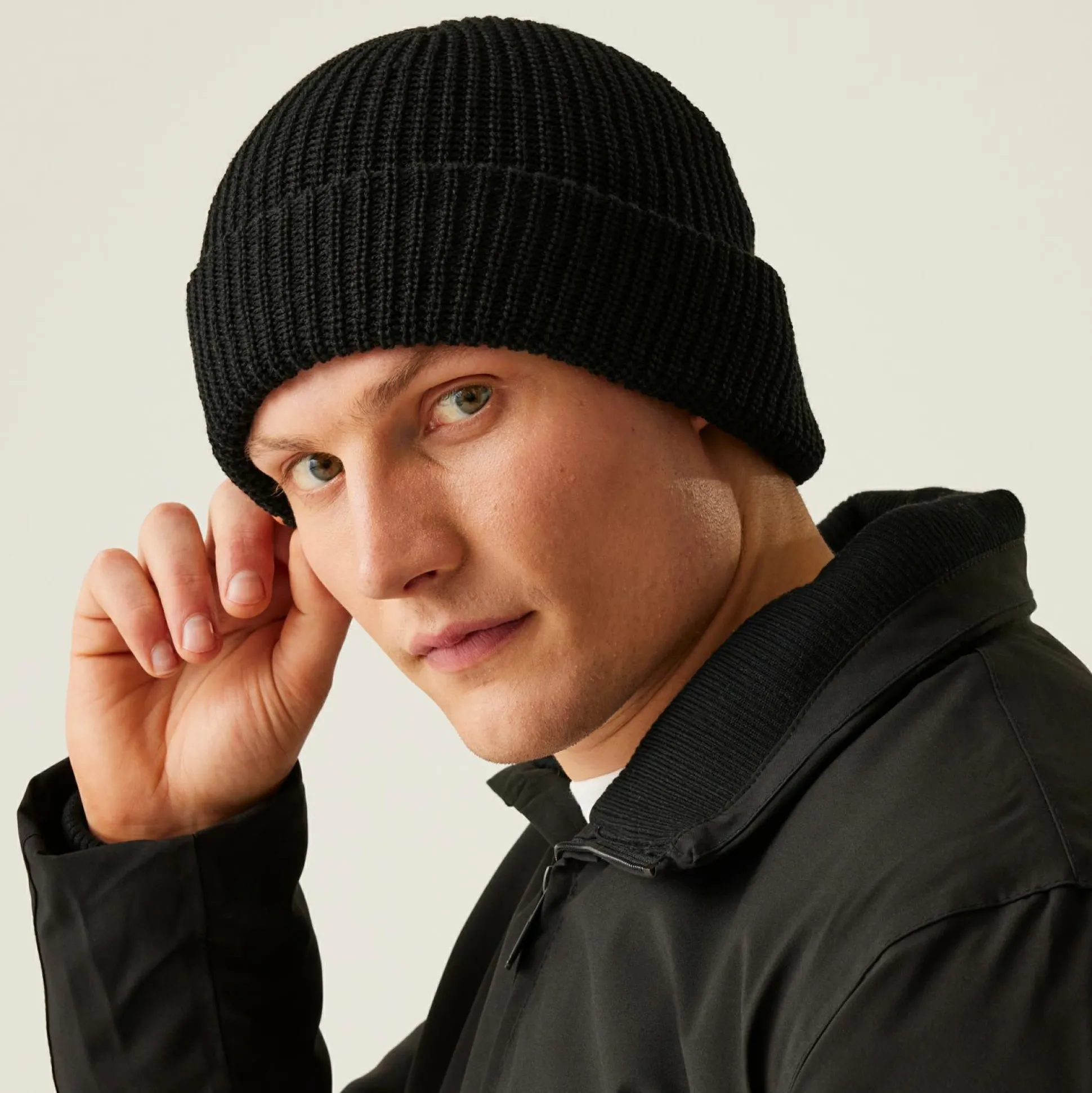 Men's Watch Knitted Hat | Black