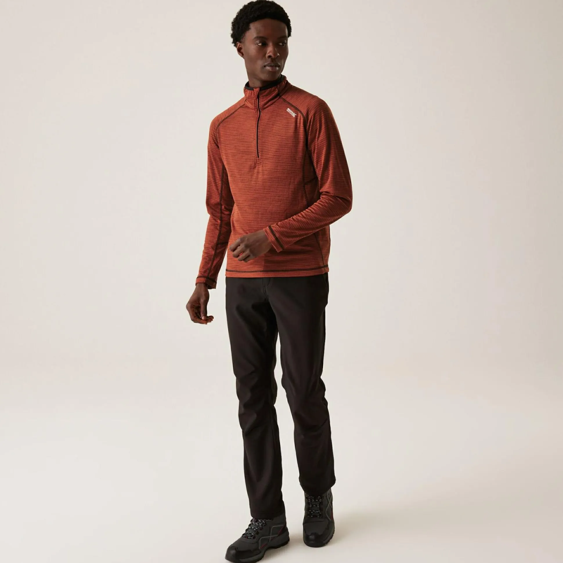 Men's Yonder II Half Zip Fleece | Red Ochre