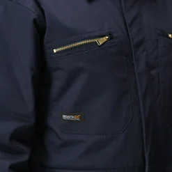 Men's Zip Fasten Insulated Coverall | Navy