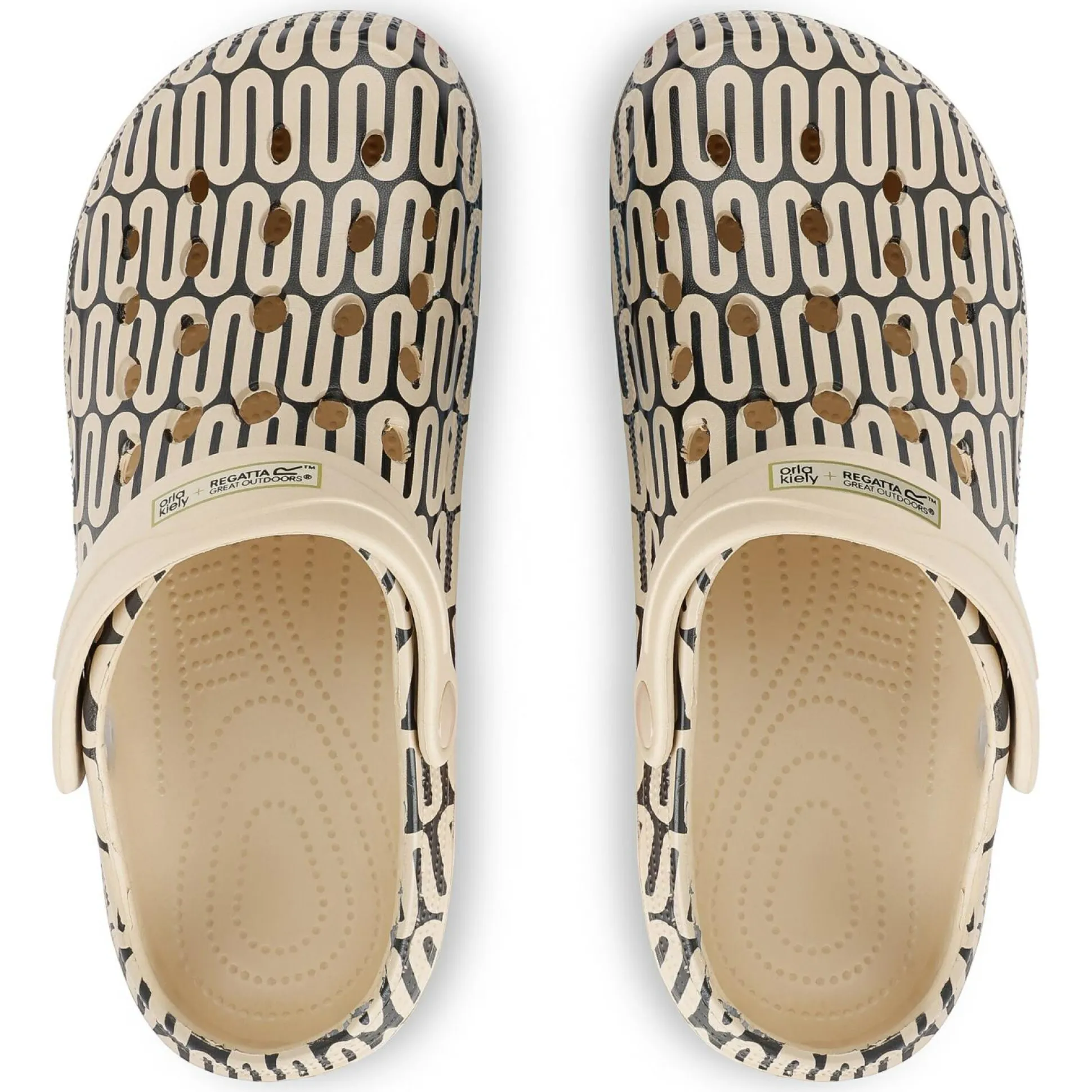 Orla Kiely Clog Sandals | Large Wiggle Mono