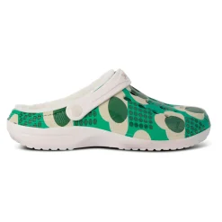 Orla Kiely Cosy Clogs | Rain Cloud Emerald