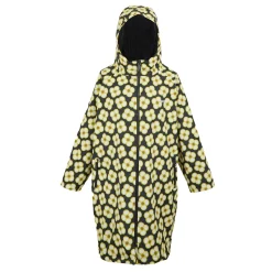 Orla Kiely Girls Changing Robe | Spinning Flower Black