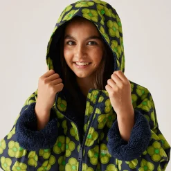 Orla Kiely Girls Changing Robe | Spinning Flower Navy
