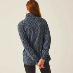 Orla Kiely Half Zip Midlayer | Rain Cloud Black