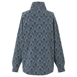 Orla Kiely Half Zip Midlayer | Rain Cloud Black