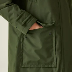 Orla Kiely Longline Waterproof Jacket | Khaki