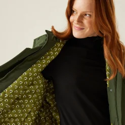 Orla Kiely Longline Waterproof Jacket | Khaki