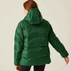Orla Kiely Oversized Quilted Jacket | Eden Rain Cloud Emerald
