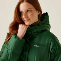 Orla Kiely Oversized Quilted Jacket | Eden Rain Cloud Emerald