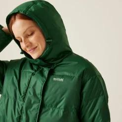 Orla Kiely Oversized Quilted Jacket | Eden Rain Cloud Emerald