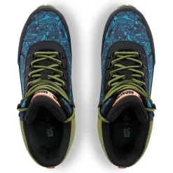 Orla Kiely Printed Outdoor Hiking Boots | Birdy Blue