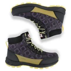 Orla Kiely Printed Outdoor Hiking Boots | Rain Cloud Grey