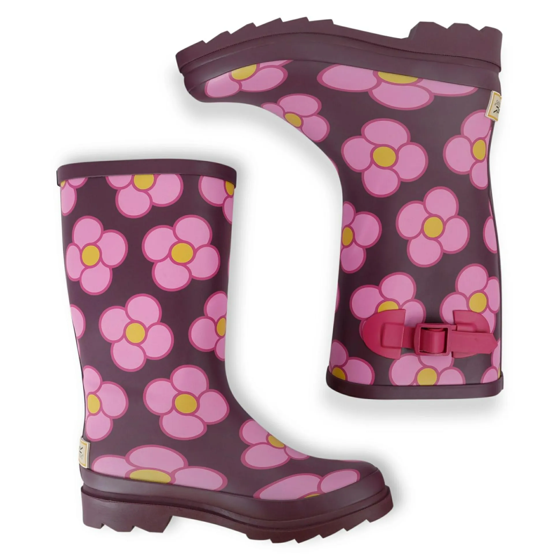 Orla Kiely Quarter Wellies | Spinning Flower Morello