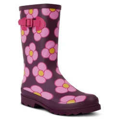 Orla Kiely Quarter Wellies | Spinning Flower Morello