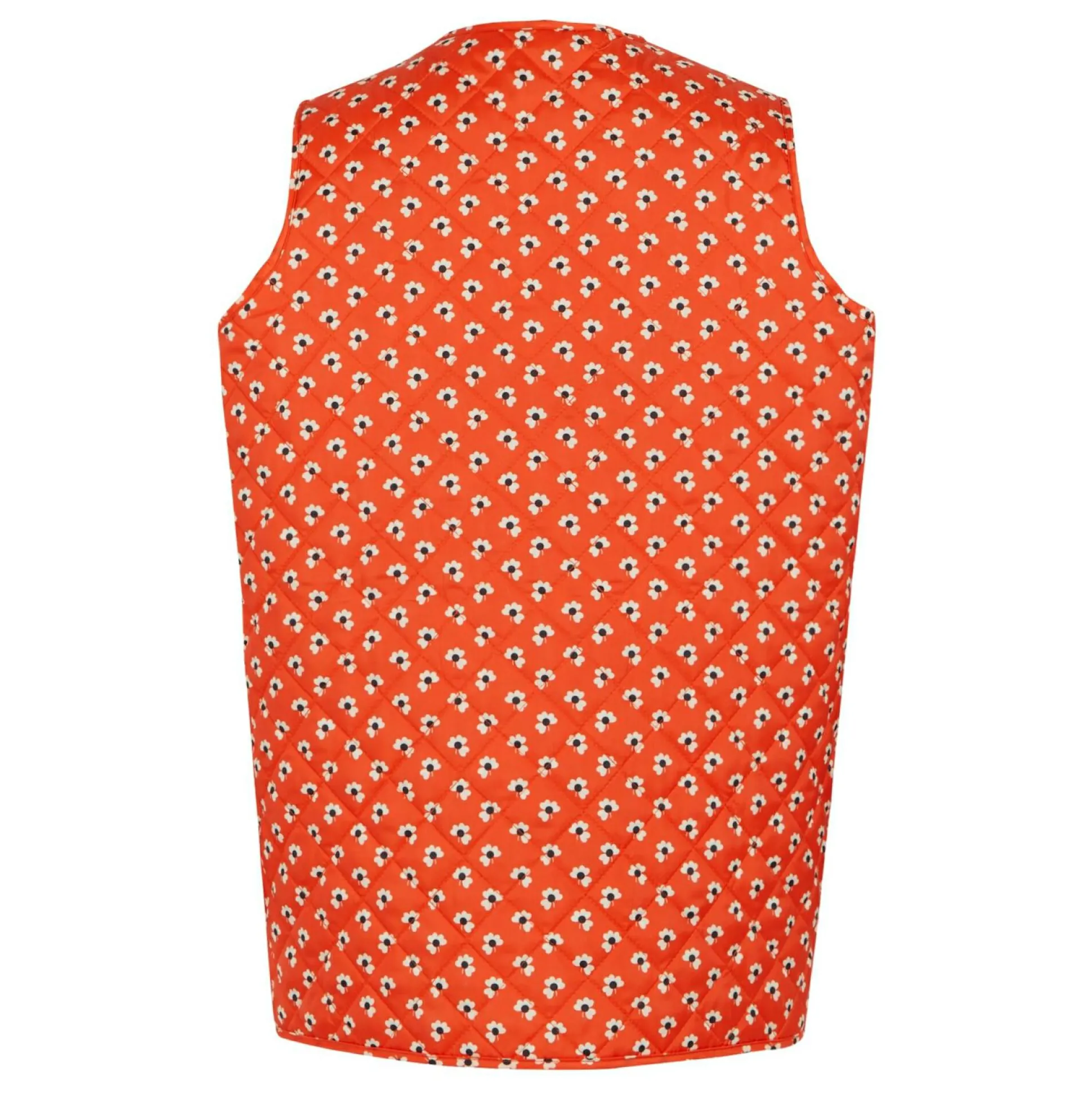 Orla Kiely Quilted Gilet | Clover Red