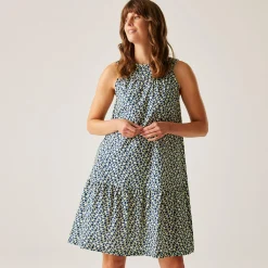 Orla Kiely Summer Sleeveless Dress II | Jasmine Flower Blue