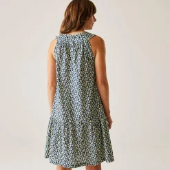 Orla Kiely Summer Sleeveless Dress II | Jasmine Flower Blue