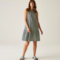 Orla Kiely Summer Sleeveless Dress II | Jasmine Flower Blue