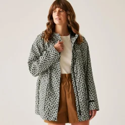 Orla Kiely Swing Waterproof III Jacket | Jasmine Flower Black