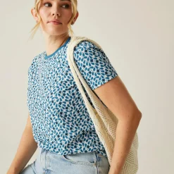 Orla Kiely Tee | Jasmine Flower Blue