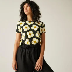 Orla Kiely Tee | Spinning Flower Black