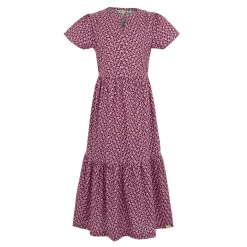 Orla Kiely Tiered Midi Dress | Jasmine Flower Lilac
