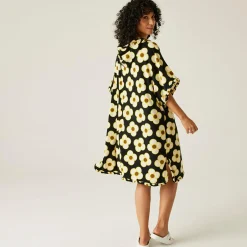 Orla Kiely Towelling II Robe | Spinning Flower Black