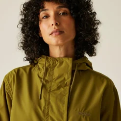 Orla Kiely Waterproof Mac II | Olive Green Jasmine Flower Black