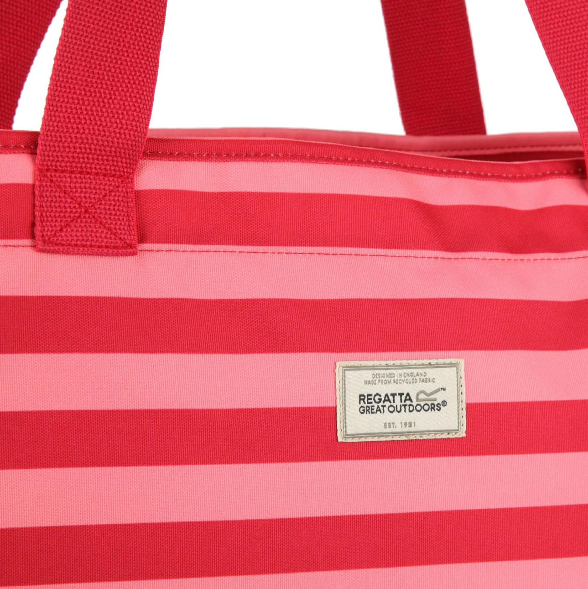 Stamford Beach Bag | Shell Pink Miami Red Stripe