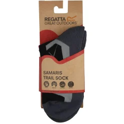 Womens 2 Pack Outdoor Active Sock | Black Cherry Pink