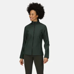 Women's Ablaze Printable Softshell Jacket | Dark Spruce Black