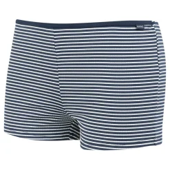 Women's Aceana Bikini Short | Navy White Seeksucker Stripe