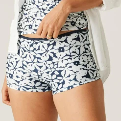 Women's Aceana Bikini Short | Navy White Large Floral