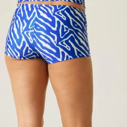Women's Aceana Bikini Short | Brightest Blue Abstract Print