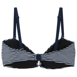 Women's Aceana III Bikini Top | Navy White Seeksucker Stripe
