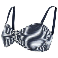 Women's Aceana III Bikini Top | Navy White Seeksucker Stripe