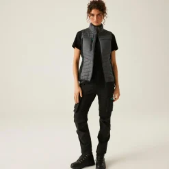 Women's ADA Hybrid Bodywarmer | Seal Grey Black