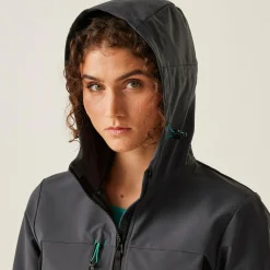 Women's ADA Stretch Softshell Jacket | Seal Grey Black