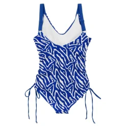 Women's Alinae Swimsuit | Brightest Blue Abstract Print