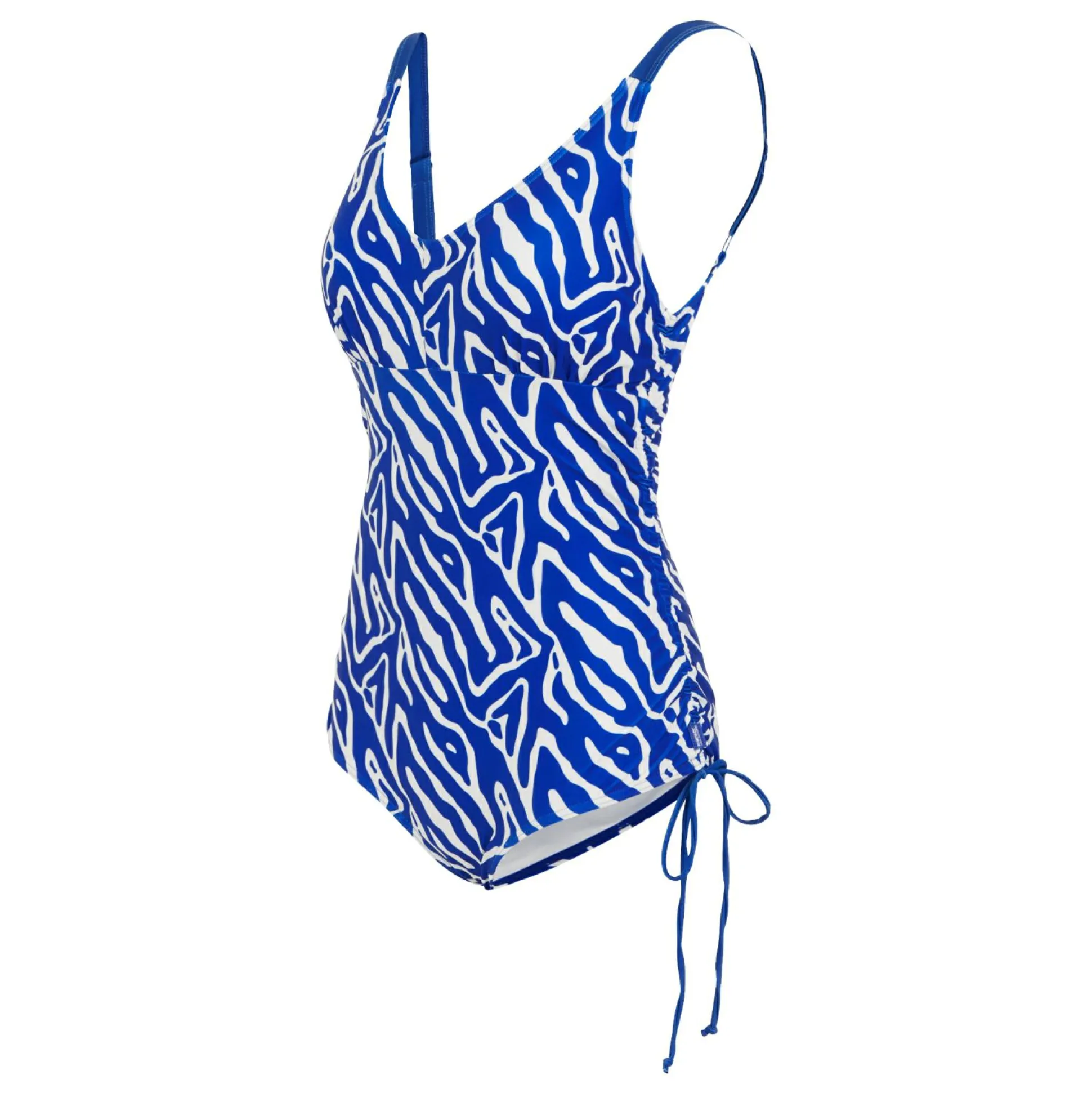 Women's Alinae Swimsuit | Brightest Blue Abstract Print