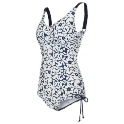Women's Alinae Swimsuit | Navy White Large Floral