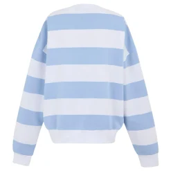 Women's Avika II Crew Neck Jumper | Chambray Blue White Stripe