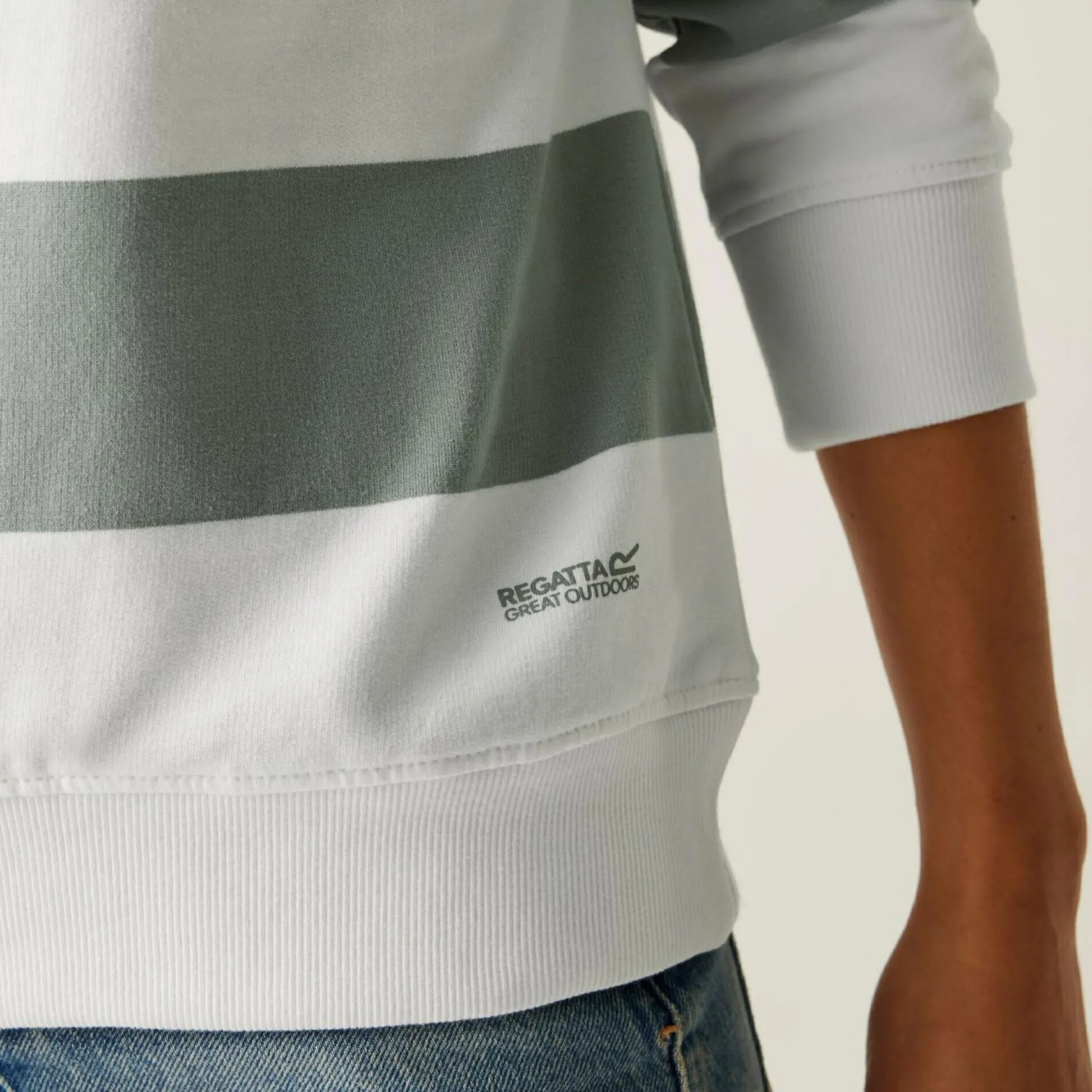 Women's Avika II Crew Neck Jumper | Glacier White Stripe