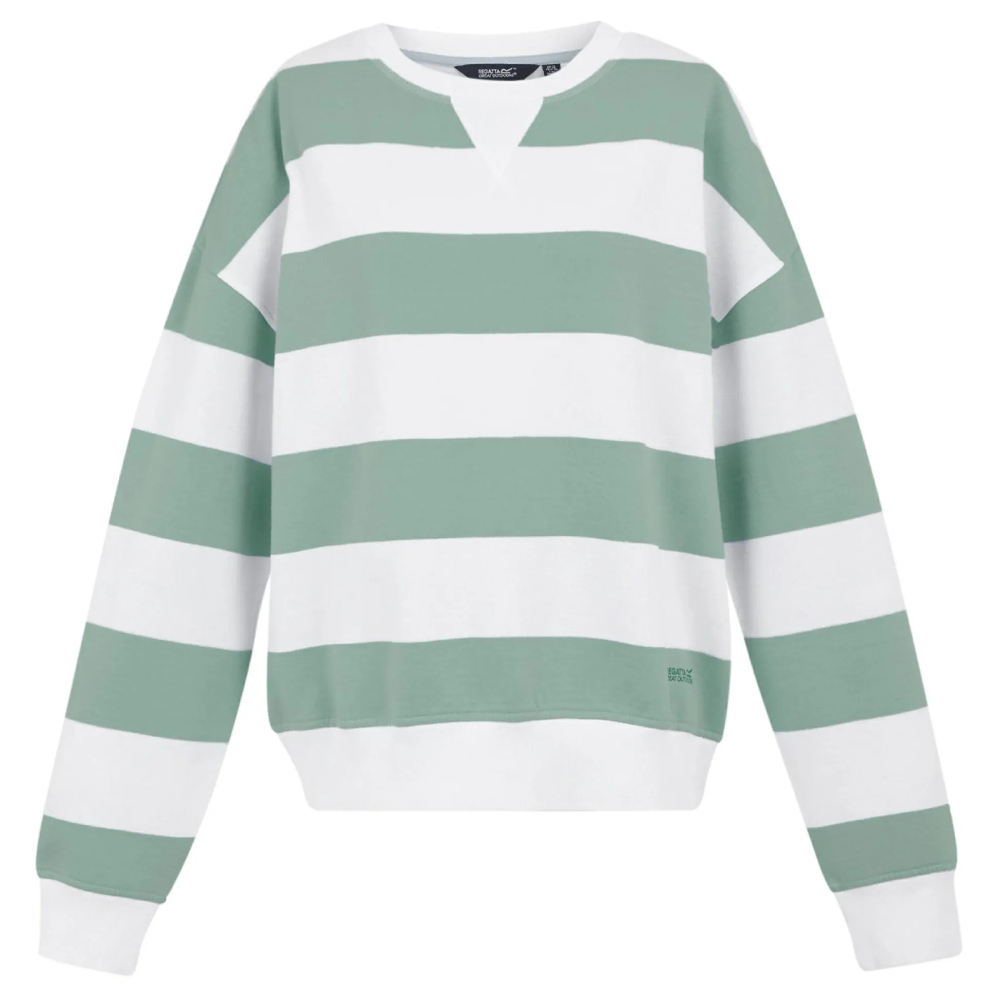 Women's Avika II Crew Neck Jumper | Glacier White Stripe