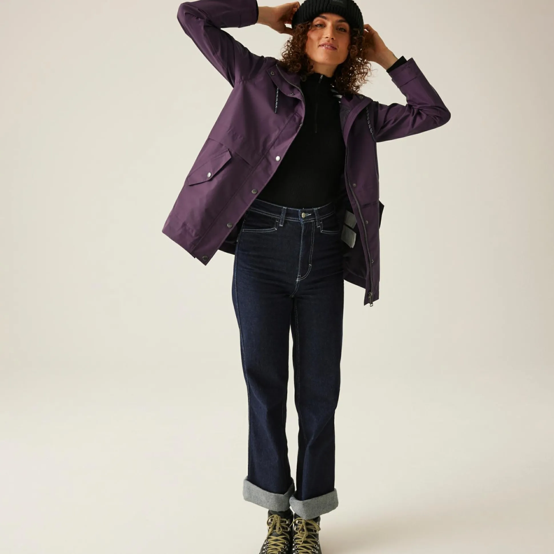 Women's Bayla Waterproof Rain Jacket | Deep Plum