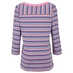 Women's Bayletta II 3/4 Sleeve Top  | Soft Pink Multi Stripe