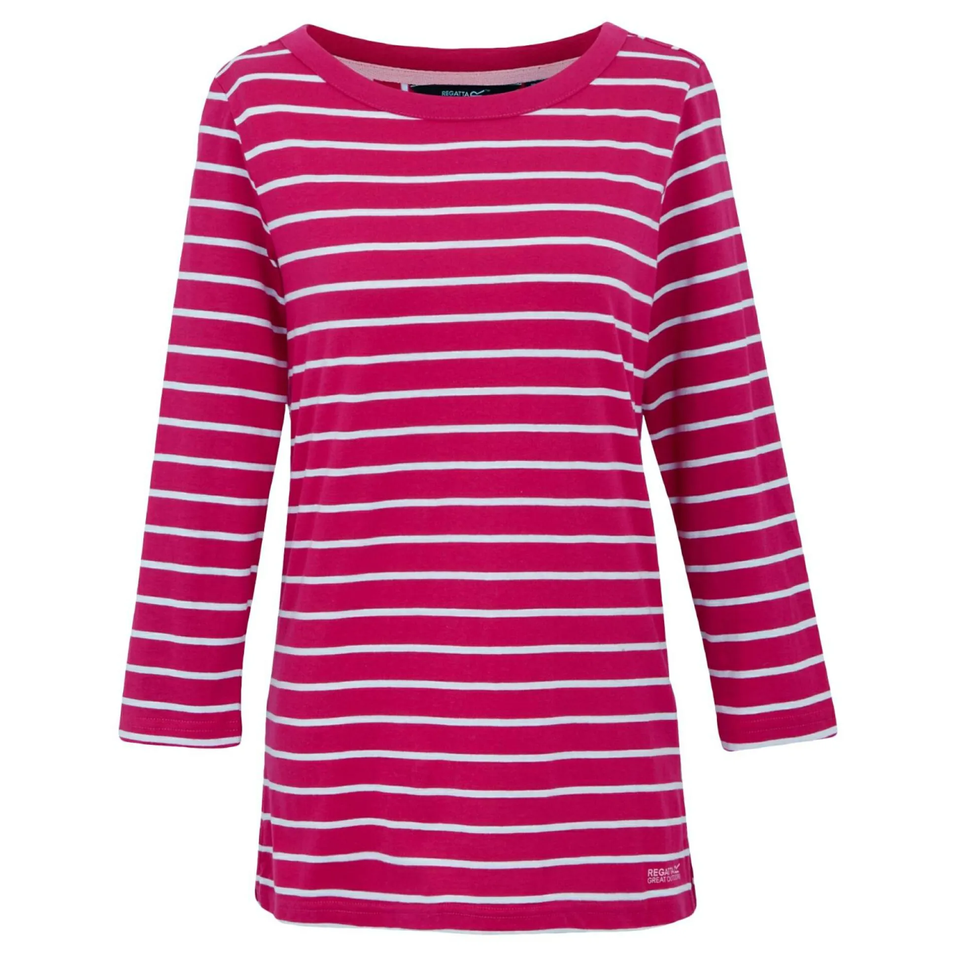 Women's Bayletta II 3/4 Sleeve Top | Pink Fusion White Stripe